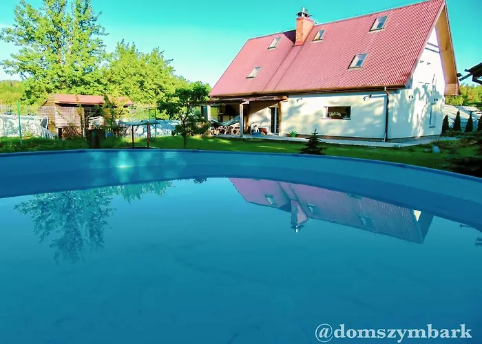 - Basen, Sauna, Balia, Jacuzzi, Dom Caloroczny W Szymbarku Villa *